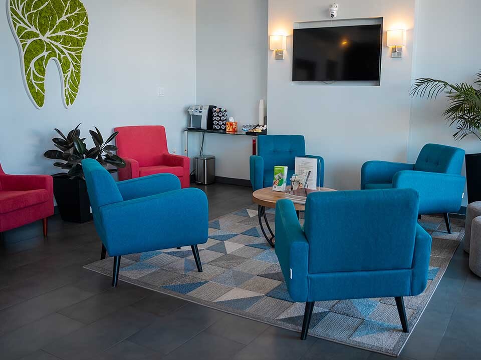 modern dental office interior at Dental Pearl Miami on Biscayne Blvd in North Miami Beach FL