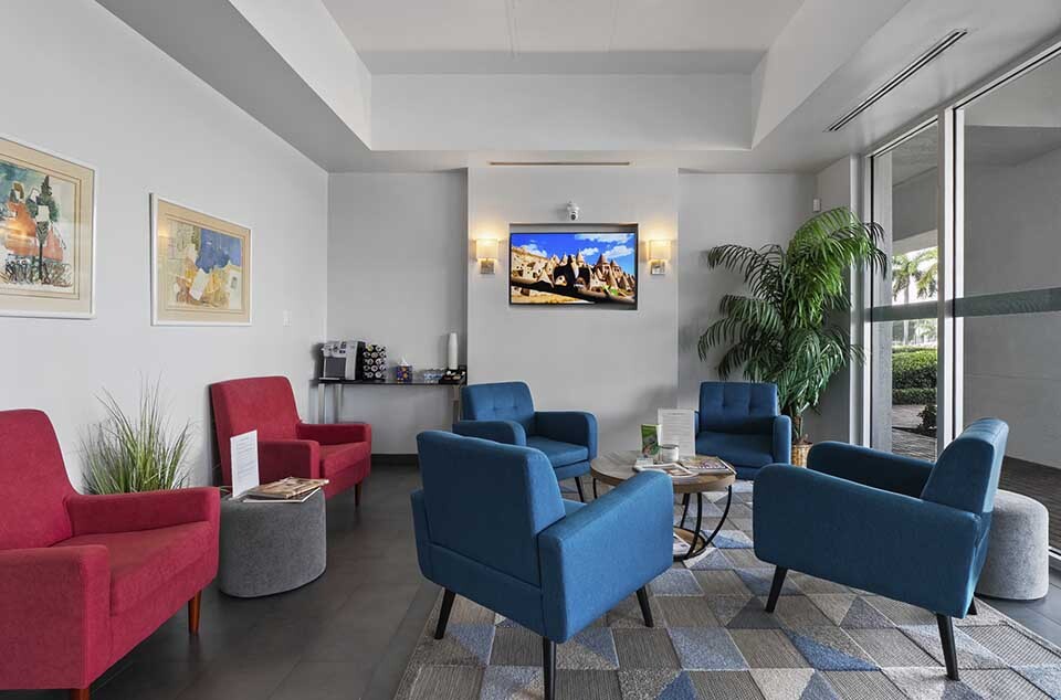 comfortable and welcoming dental office environment at Dental Pearl Miami in North Miami Beach Florida